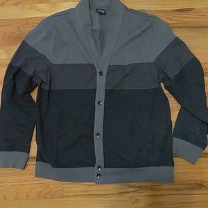 Kenneth Cole horizontal striped cardigan sweater